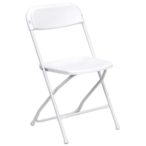 White Plastic Folding Chairs