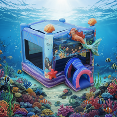 Misting Mermaid Bounce House Wet/Dry