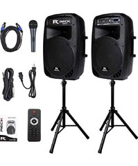 DJ Bluetooth speakers with microphone Rental