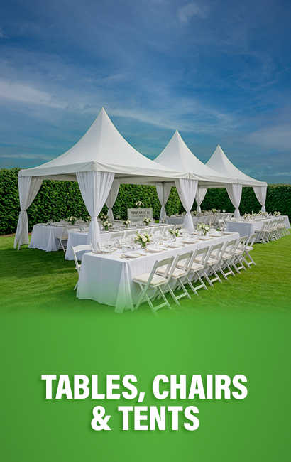 Tents, Tables, and Chairs