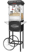 Black Popcorn Machine with Servings for 50