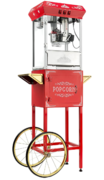 Red Popcorn Machine with Servings for 50