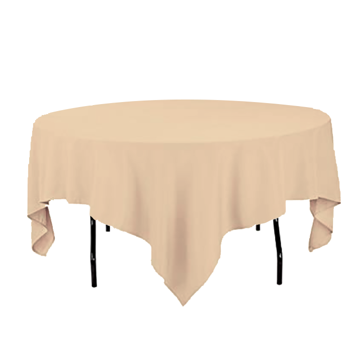 Beige Table Linens Rentals for Round Tables Austin TX