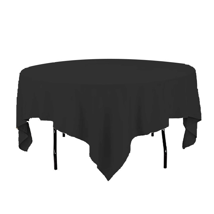 Black Table Linens Rentals for Round Tables Austin TX