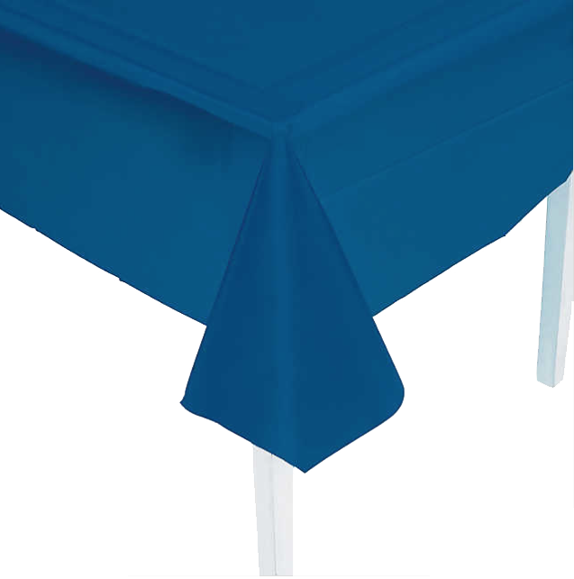 Navy Blue Plastic Table Cover for Sale | Austin TX | AustinBounceHouse ...