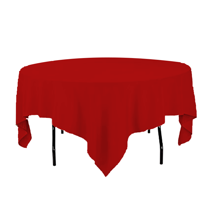 Red Table Linens Rentals for Round Tables Austin TX