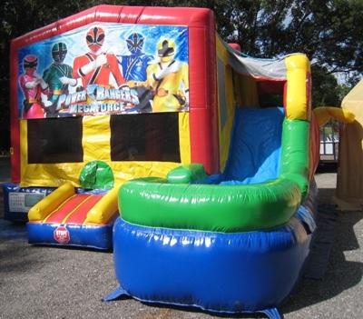 Power Rangers multi colored 6 in 1 Ultimate Combo Bounce House Tampa ...