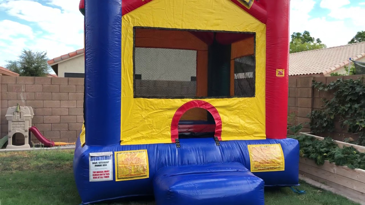 Multi Colored Castle Bounce House Small AZ Jolly Jumpers