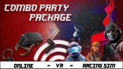 Game Truck Party Combo Package (Game Truck Party - Virtual Reality - Racing Simulator)