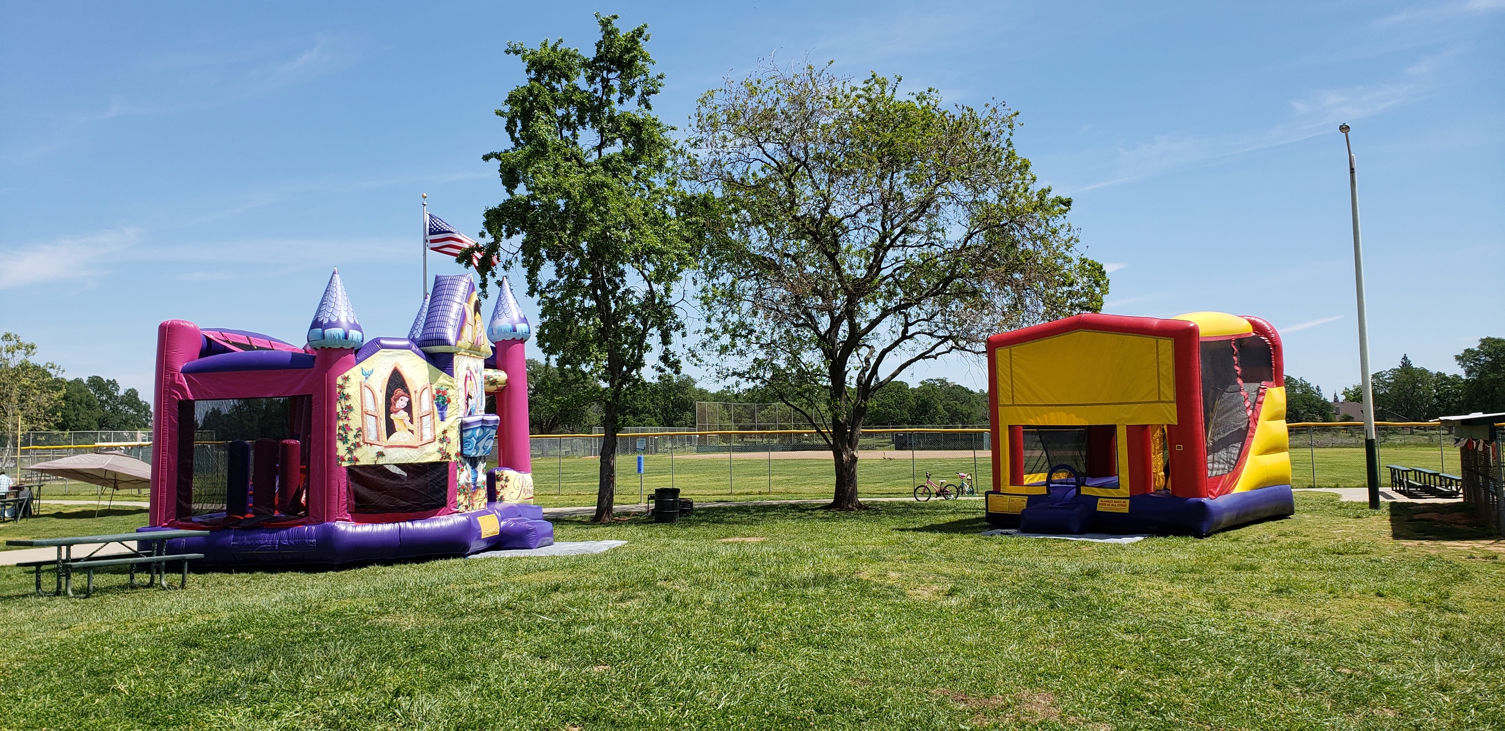 outdoor bounce house park