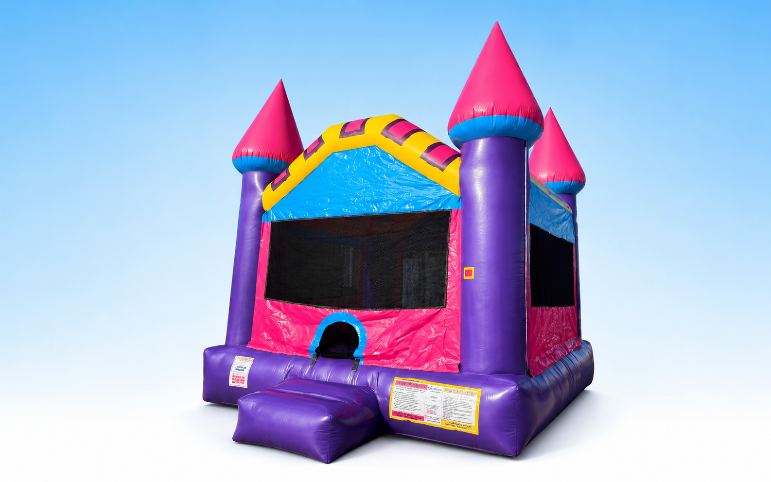 Colorful E&J Funday bounce houses