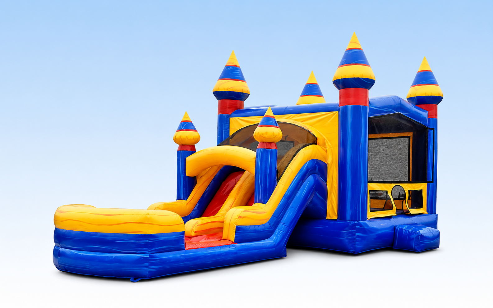 Dry combo bounce houses with slides