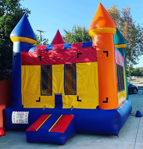 12x12 Rainbow Castle Bounce House Jumper