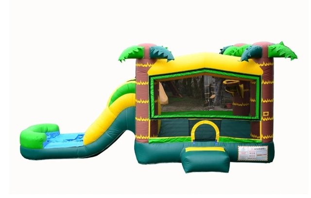 Combo 16x26 Tropical Bounce House w/Slide and Hoop