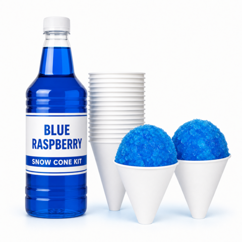 Additional supply kit Blue Raspberry Snow Cone Syrup Kit