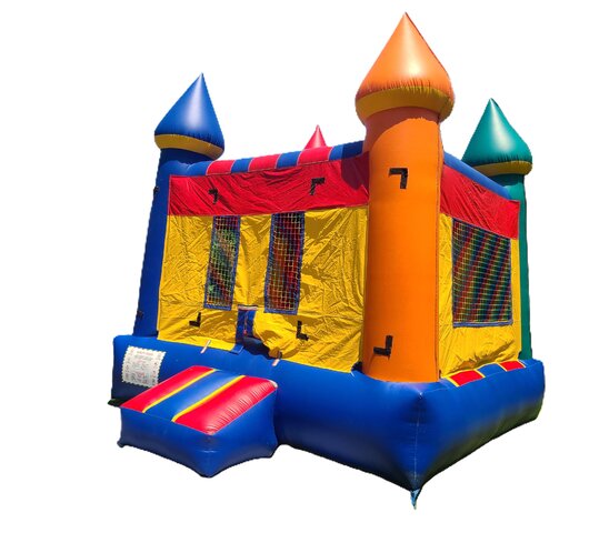 12x12 Rainbow Castle Bounce House Jumper