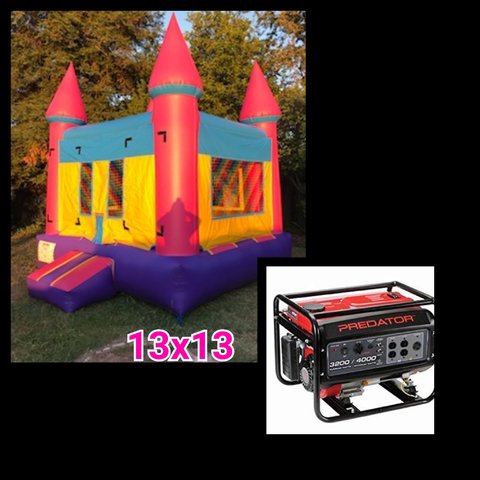 #5 13x13 Pink with Yellow Jumper in a Park w/Generator 3500+watts