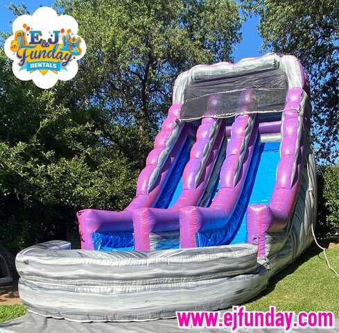 Purple Rush Dual Lane Water Slide