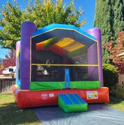 15x15 Multi Color Large Jumper in Purple, Red, Blue, and Yellow | Area needed 17'Wx22'Lx15'H