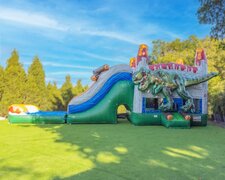 Wet Dino T-Rex Bounce House Combo