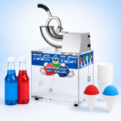 Large Snow Cone Machine includes bottle of syrup and 50 serving cones