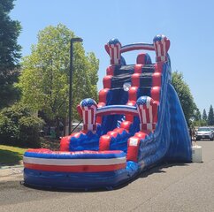 American Knockout Single Lane Water Slide 22ft