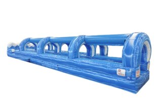 37ft Wave Double Lane Slip n Slide w/Splash Landing | Area Needed 14'Wx50'Lx7'H requires room for 8ft running lane