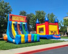 Triple Hoops Basketball Interactive | Area needed 17'Lx16'Wx17'H
