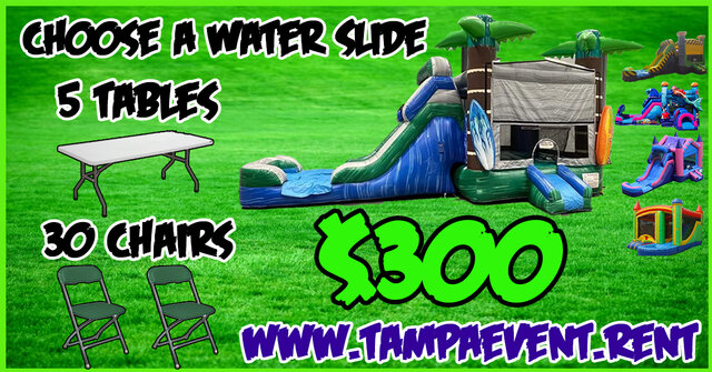 PACKAGE WATER Slide Tables And Chairs RES