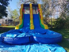 <h4><span style='color: #0000ff;'><strong>Double Lane Water Slide</strong></span></h4>