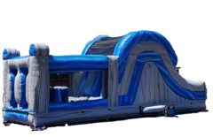 <h4><span style='color: #0000ff;'><strong>Blue Marble Obstacle Slide </strong></span></h4>