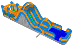 <h4><span style='color: #0000ff;'><strong>Sun Coast Splash Double Lane Water Slide Combo </strong></span></h4>