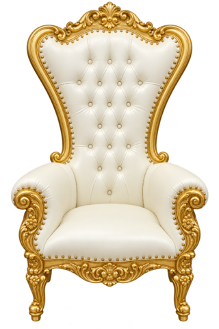 Gold Highback Throne Chair