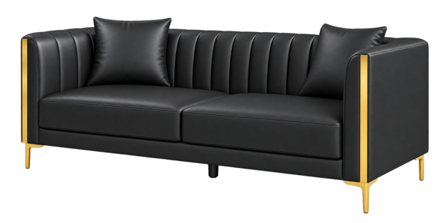 Black and Gold Sofa