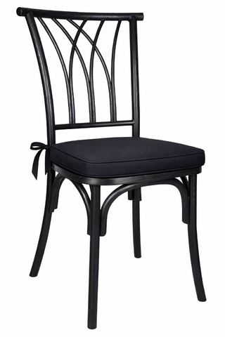 Black Willow Chair with Black Cushion