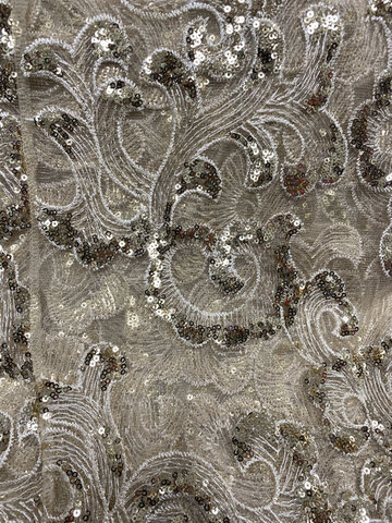 Gold Sequin Scroll 120