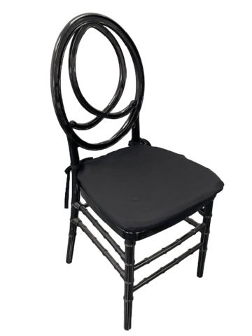 Black Infinity Chair with Black Cushion 