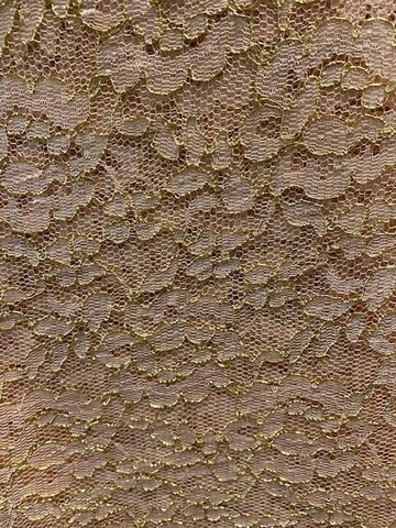 Coral Rosette Lace Overlay 120