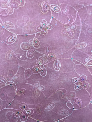 Pink Sparkle Floral Overlay 120