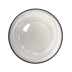 Black Rimmed Charger Plate