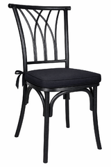 Black Willow Chair with Black Cushion