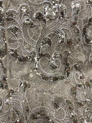 Gold Sequin Scroll 120" 