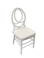 White Infinity Chair with White Cushion 