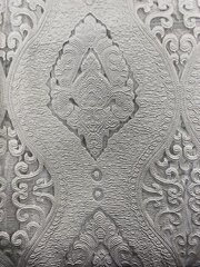 Grey Regal Lace Overlay 120" 