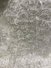 Ivory Lace Overlay 120" 
