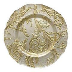Gold Scroll Charger Plate