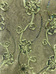 Olive Floral Overlay 120" 