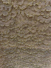 Peach Lace Overlay 120"