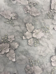 Silver Petal Overlay 120"