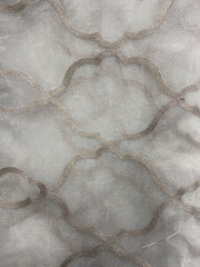 Taupe Arabesque Overlay 120"